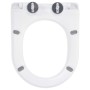 Weißer WC-Sitz mit Absenkautomatik und Schnellverschluss von vidaXL, Toiletten- und Bidetsitze - Ref: Foro24-145017, Preis: 3...