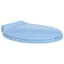 Tapa y asiento de váter con cierre suave ovalada azul de vidaXL, Asientos de inodoros y bidés - Ref: Foro24-145822, Precio: 3...