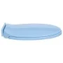 Tapa y asiento de váter con cierre suave ovalada azul de vidaXL, Asientos de inodoros y bidés - Ref: Foro24-145822, Precio: 3...