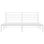Metallbettgestell mit weißem Kopfteil 193x203 cm von vidaXL, Betten und Lattenroste - Ref: Foro24-355714, Preis: 100,59 €, Ra...