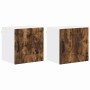 Armario de cocina mural 2 pcs Roble ahumado 40 x 31 x 40 cm