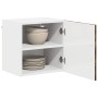 Armario de cocina mural 2 pcs Roble ahumado 40 x 31 x 40 cm