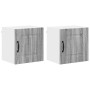 Armario de cocina mural 2 pcs Gris Sonoma 40 x 31 x 40 cm