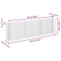 Arriate de gaviones de acero galvanizado 270x30x90 cm