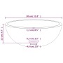 Weißes Waschbecken aus gehärtetem Glas, 30 x 12 cm von vidaXL, Sinkt - Ref: Foro24-345253, Preis: 59,29 €, Rabatt: %