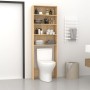 Armario lavadora roble Sonoma 64x24x190 cm de vidaXL, Accesorios para lavadoras y secadoras - Ref: Foro24-808407, Precio: 72,...