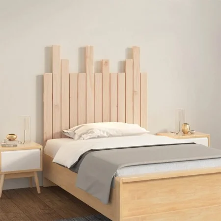 Solid pine wood wall bed headboard 82.5x3x80 cm by vidaXL, Headboards and footboards - Ref: Foro24-824803, Price: 47,84 €, Di...