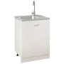 Küchenspüle mit Abtropffläche aus Edelstahl 500x600x155 mm von vidaXL, Sinkt - Ref: Foro24-147230, Preis: 80,37 €, Rabatt: %