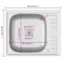 Küchenspüle mit Abtropffläche aus Edelstahl 500x600x155 mm von vidaXL, Sinkt - Ref: Foro24-147230, Preis: 75,01 €, Rabatt: %