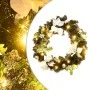 Corona de Navidad con luces LED verde 60 cm PVC de vidaXL, Luces de Navidad - Ref: Foro24-321518, Precio: 20,50 €, Descuento: %