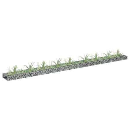Arriate de gaviones de acero galvanizado 360x30x10 cm