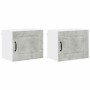 Armario de cocina mural 2 pcs Gris Concreto 50 x 31 x 40 cm
