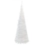 Árbol de Navidad artificial desplegable 200 LED blanco 210 cm