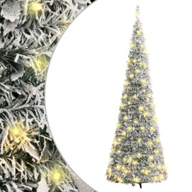 Árbol de Navidad artificial desplegable con nieve 100 LED 150cm