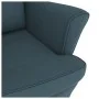 Rocking chair with rubber wood legs, blue velvet. by vidaXL, Rocking chairs - Ref: Foro24-329362, Price: 214,39 €, Discount: %