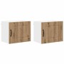 Armario de cocina mural 2 pcs Roble artesanal 50 x 31 x 40 cm