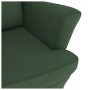 Silla mecedora patas de madera caucho terciopelo verde oscuro de vidaXL, Mecedoras - Ref: Foro24-329365, Precio: 264,12 €, De...