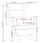 Silla mecedora patas de madera de caucho terciopelo color crema de vidaXL, Mecedoras - Ref: Foro24-329372, Precio: 294,45 €, ...