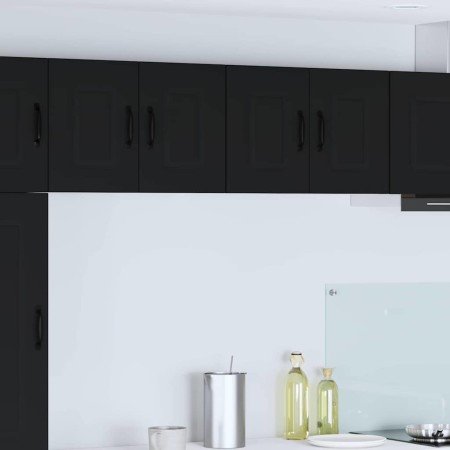 Armario de cocina mural con estante 2 pcs Negro 60 x 31 x 40 cm en Armarios de cocina | Comprar online en Foro24