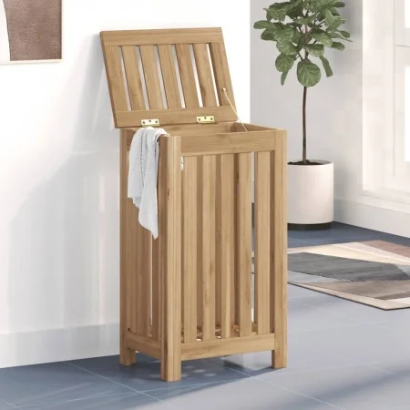 Wäschekorb aus massivem Teakholz 35x25x60 cm von vidaXL, Wäschekörbe - Ref: Foro24-340758, Preis: 69,30 €, Rabatt: %