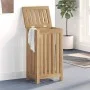 Cesto de la ropa sucia madera maciza de teca 35x25x60 cm de vidaXL, Cestas para ropa - Ref: Foro24-340758, Precio: 69,09 €, D...