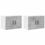 Armario de cocina mural 2 pcs Gris Concreto 60 x 31 x 40 cm