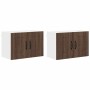 Armario de cocina mural 2 pcs Roble Marrón 60 x 31 x 40 cm