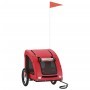 Haustier-Fahrradanhänger, Eisen-Oxford-Stoff, Rot von vidaXL, Kinderwagen für Haustiere - Ref: Foro24-93957, Preis: 101,06 €,...