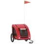 Remolque de bicicleta mascotas hierro tela Oxford rojo de vidaXL, Cochecitos para mascotas - Ref: Foro24-93957, Precio: 97,10...