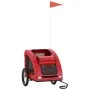 Haustier-Fahrradanhänger, Eisen-Oxford-Stoff, Rot von vidaXL, Kinderwagen für Haustiere - Ref: Foro24-93957, Preis: 97,10 €, ...