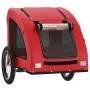 Remolque de bicicleta mascotas hierro tela Oxford rojo de vidaXL, Cochecitos para mascotas - Ref: Foro24-93957, Precio: 97,10...