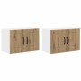 Armario de cocina mural 2 pcs Roble artesanal 60 x 31 x 40 cm