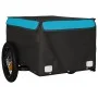 Remolque para bicicleta hierro negro y azul 30 kg de vidaXL, Remolques para bicicletas - Ref: Foro24-94079, Precio: 83,44 €, ...