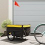 Schwarz-gelber Fahrradanhänger aus Eisen, 45 kg von vidaXL, Fahrradanhänger - Ref: Foro24-94085, Preis: 81,23 €, Rabatt: %