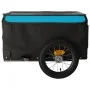 Remolque para bicicleta hierro negro y azul 30 kg de vidaXL, Remolques para bicicletas - Ref: Foro24-94079, Precio: 83,44 €, ...
