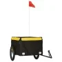 Schwarz-gelber Fahrradanhänger aus Eisen, 45 kg von vidaXL, Fahrradanhänger - Ref: Foro24-94085, Preis: 79,84 €, Rabatt: %