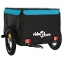 Remolque para bicicleta hierro negro y azul 30 kg de vidaXL, Remolques para bicicletas - Ref: Foro24-94079, Precio: 83,44 €, ...