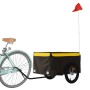 Schwarz-gelber Fahrradanhänger aus Eisen, 45 kg von vidaXL, Fahrradanhänger - Ref: Foro24-94085, Preis: 81,23 €, Rabatt: %