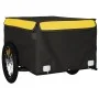 Schwarz-gelber Fahrradanhänger aus Eisen, 45 kg von vidaXL, Fahrradanhänger - Ref: Foro24-94085, Preis: 79,84 €, Rabatt: %