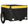 Schwarz-gelber Fahrradanhänger aus Eisen, 45 kg von vidaXL, Fahrradanhänger - Ref: Foro24-94085, Preis: 81,23 €, Rabatt: %