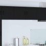 Armario de cocina mural con estante Negro 80 x 31 x 40 cm