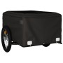 Schwarz-gelber Fahrradanhänger aus Eisen, 45 kg von vidaXL, Fahrradanhänger - Ref: Foro24-94085, Preis: 81,23 €, Rabatt: %