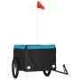 Remolque para bicicleta hierro negro y azul 45 kg de vidaXL, Remolques para bicicletas - Ref: Foro24-94093, Precio: 86,96 €, ...