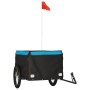Schwarz-blauer Fahrradanhänger aus Eisen, 45 kg von vidaXL, Fahrradanhänger - Ref: Foro24-94093, Preis: 87,36 €, Rabatt: %