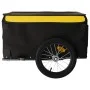 Schwarz-gelber Fahrradanhänger aus Eisen, 45 kg von vidaXL, Fahrradanhänger - Ref: Foro24-94085, Preis: 79,84 €, Rabatt: %