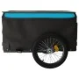 Remolque para bicicleta hierro negro y azul 45 kg de vidaXL, Remolques para bicicletas - Ref: Foro24-94093, Precio: 86,96 €, ...