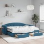 Sofá cama nido con cajones terciopelo azul 80x200 cm de vidaXL, Camas y somieres - Ref: Foro24-3197365, Precio: 450,43 €, Des...