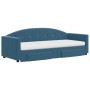 Sofá cama nido con cajones terciopelo azul 80x200 cm de vidaXL, Camas y somieres - Ref: Foro24-3197365, Precio: 450,43 €, Des...