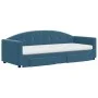 Trundle sofa bed with drawers blue velvet 80x200 cm by vidaXL, Beds and slatted bases - Ref: Foro24-3197365, Price: 452,13 €,...