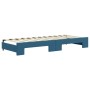 Sofá cama nido con cajones terciopelo azul 80x200 cm de vidaXL, Camas y somieres - Ref: Foro24-3197365, Precio: 450,43 €, Des...